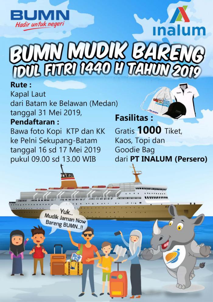 PT Inalum Kembali Lakukan Kegiatan Gratis Mudik Barenk BUMN Untuk Masyarakat