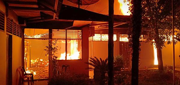 Gudang Penyimpanan Logistik Pemilu di Gunungsitoli Terbakar, Seluruh Kotak dan Surat Suara Hangus