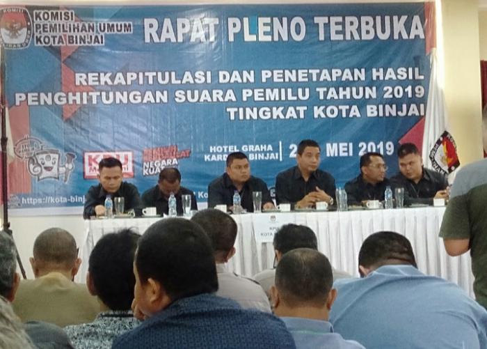 Pleno Terbuka KPU Binjai Digelar Tanggal 2 - 3 Mei 2019