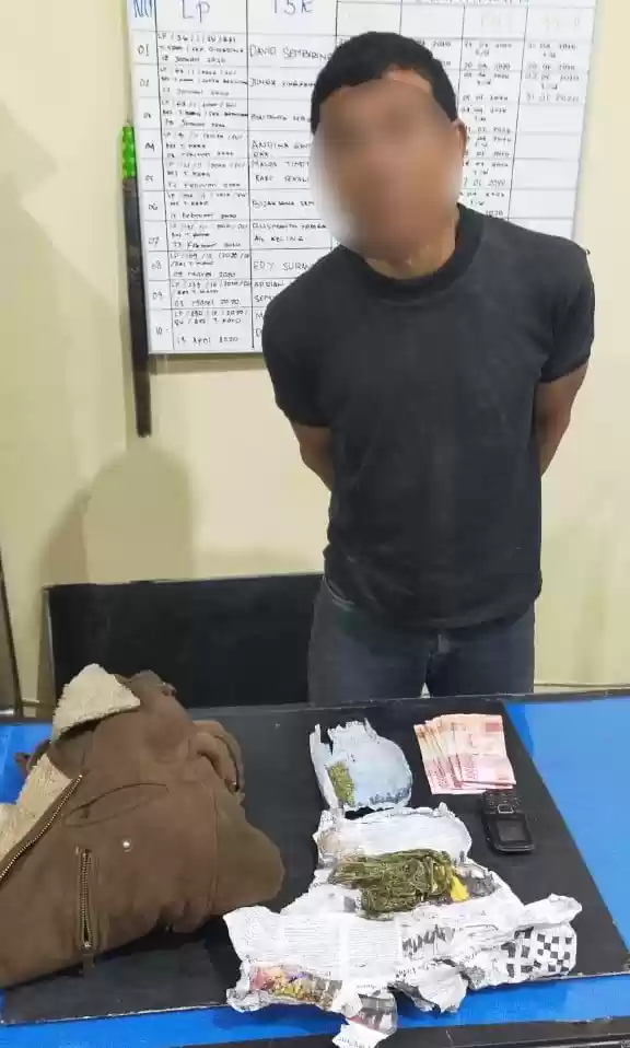 Miliki Ganja Pria Tamatan SD Diringkus Polisi