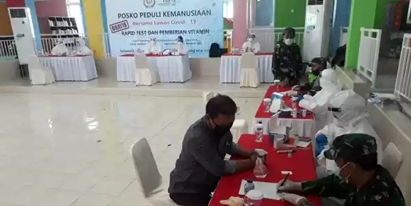 Dharma Pertiwi Kodam I/BB Gelar Rapid Test Kepada Masyarakat 