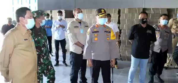 Kapolres Sergai dan Forkopimda Tinjau Gudang Penyimpanan Bahan Pangan