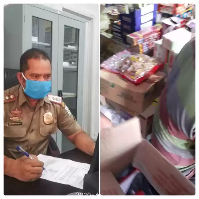 Sat Pol PP Aceh Tamiang, Jaga Kesucian Bulan Ramadhan,  Sita Dan Amankan Puluhan Pcs Petasan