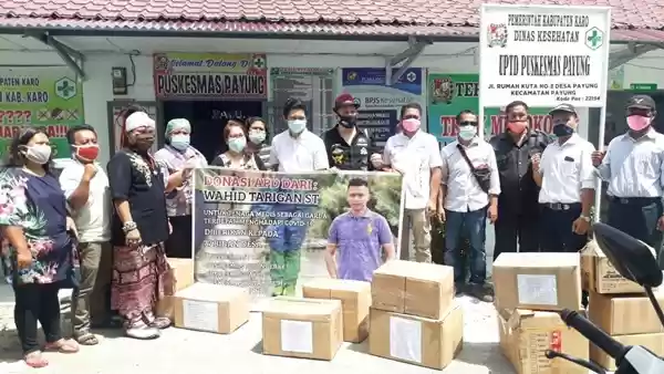 Owner Exa Jaya Motor Kucurkan Bantuan APD Puskesmas Dan Bidan Desa