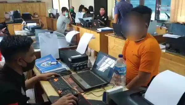 Sebut "Talas" Ternyata Tersangka Meringkuk di Terali Besi