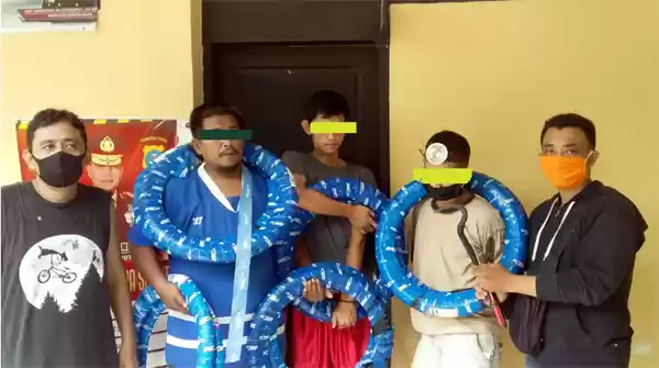 Kuras Isi Gudang Spareparts Motor, Trio Maling Ini Lebaran Di Penjara