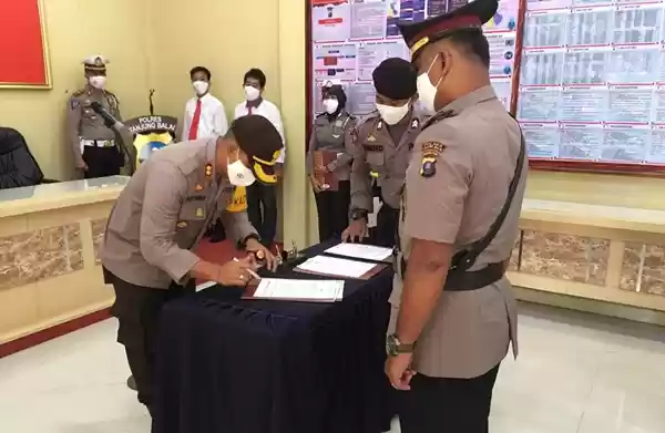 Kapolres Tanjung Balai Pimpin Sertijab Kabag Sumda dan 2 Kapolsek 