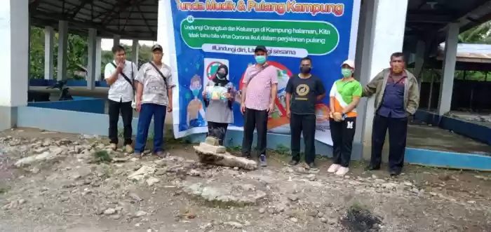 Gugus Tugas Pencegahan Covid-19 Sibolangit Sosialisasi dan Semprot Disinfektan di Dua Desa