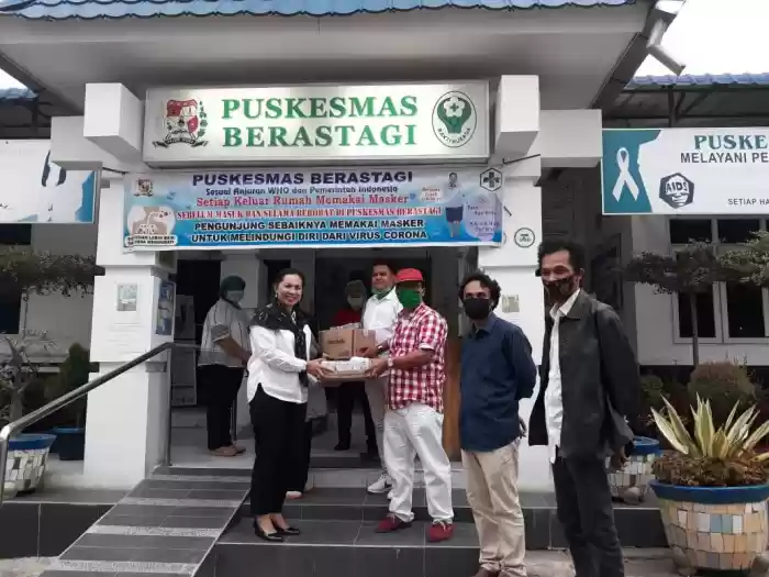 Puskesmas Berastagi Terima Bantuan Makanan Sehat Dari Anggota DPR RI