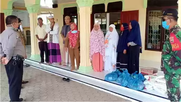 Gema Santri Nusa Salurkan Sembako Di Wilkum Polrestabes Deli Serdang