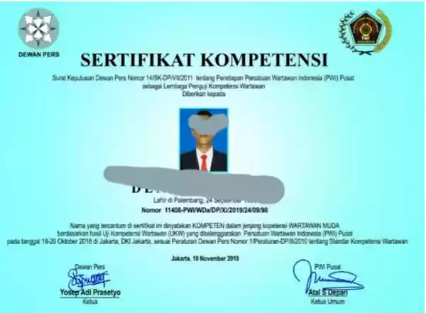 Hati-hati, Sertifikat UKW Palsu Sudah Beredar