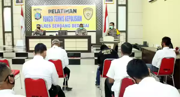 Polres Sergai Gelar Pelatihan Kepolisian Reskrim, Narkoba dan Intelkam