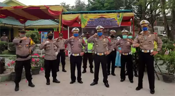 Dirlantas Poldasu Cek Kesiapan Pospam Operasi Ketupat Toba 2020 Polres Sergai