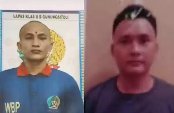 Napi Penghuni  Lapas II B Gunung Sitoli Kasus Pembunuhan Kabur 