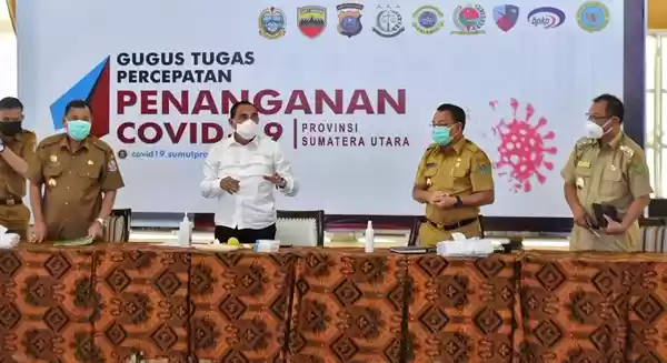 Gubsu Satukan Gerakan Medan, Deliserdang dan Binjai untuk Pencegahan Corona