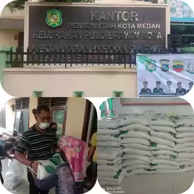  Bansos Tahap II, Kelurahan Pulo Brayan Kota Salurkan Beras Kepada 1438 Kepala Keluarga