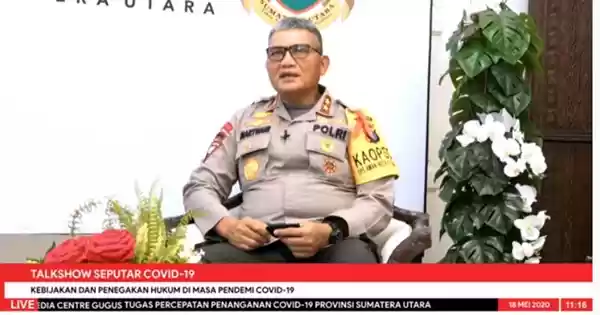 Kapolda Sumut : 5 Personel Positif Corona,  Seorang Perwira Meninggal