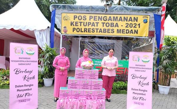 Bayangkari Polsek Pancurbatu Sambut Ketua Bayangkari Kota Besar Medan