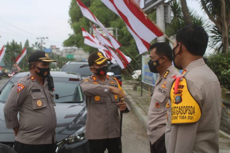 Kapolres Serdang Bedagai Terima Kunjungan Pamatwil Ops Ketupat Toba 2021