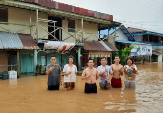 Banjir Perbatasan Indonesia - Malaysia, Puluhan Rumah Terendam