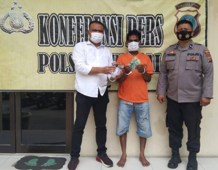 Kembali Beredar, Polsek Sunggal Ringkus Pengedar Uang Palsu