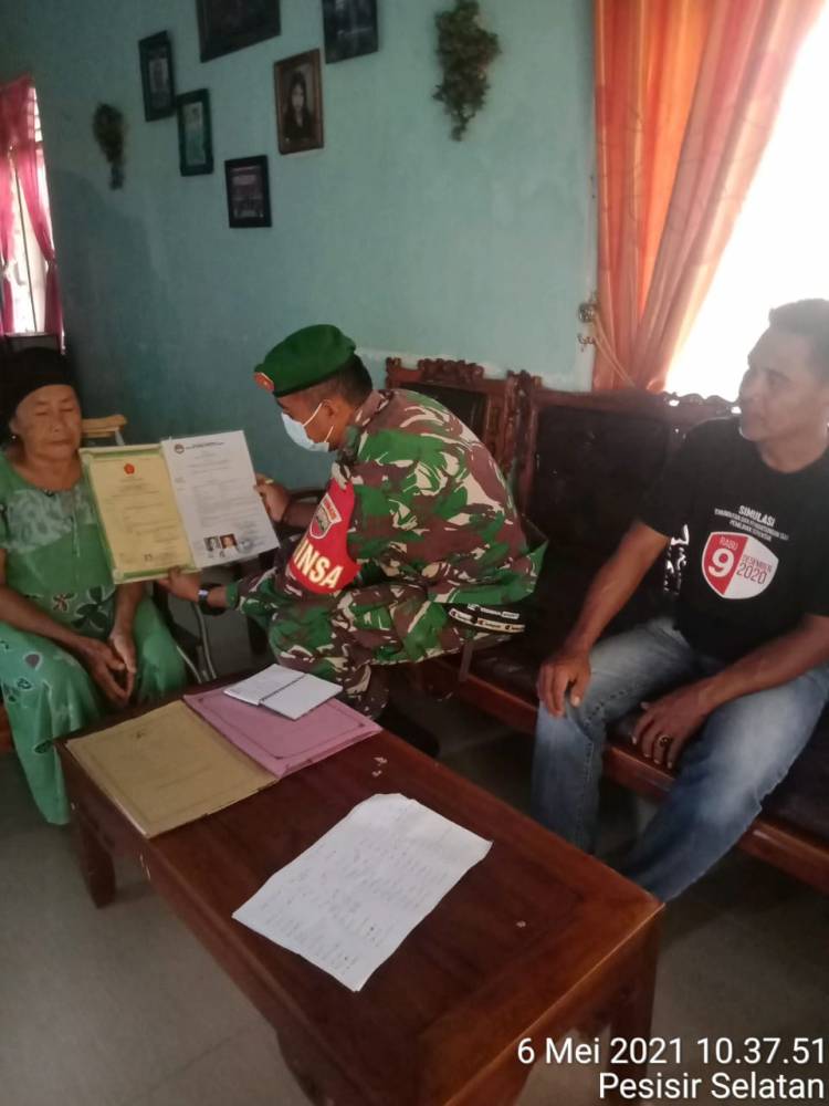 Minvet Painan Bekerja Sama Dengan Kodim 0311/Pessel Lakukan Pendataan Veteran