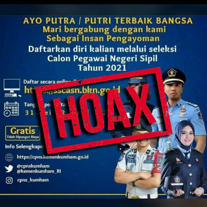 Waspada! Ada Akun Palsu CPNS, Sekjen Kemenkumham : Masyarakat Harus Hati-Hati