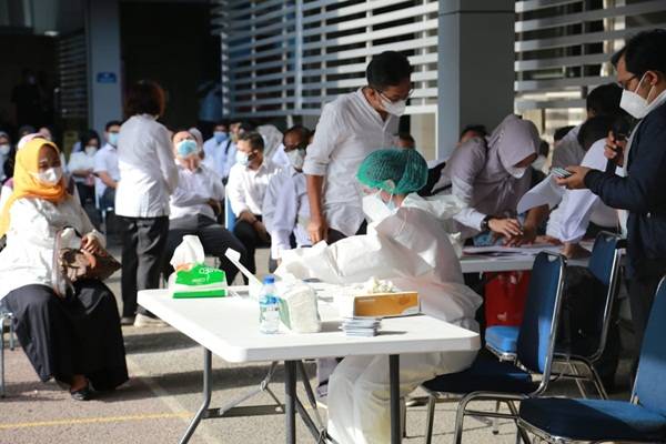 Pasca Libur Lebaran,  PLN UIW Sumut Lakukan Screening COVID-19