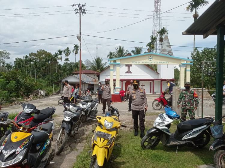 Perkokoh Sinergitas TNI-Polri, Kapoldasu Sambangi Koramil Garoga Taput