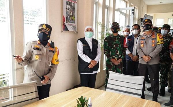 Forkopimda Jatim Pastikan Mekanisme Penyekatan Berjalan Dengan Baik di Suramadu