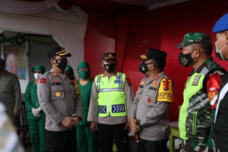Kapolda Sumut Tinjau Pos PAM Simpang Dua Pematangsiantar