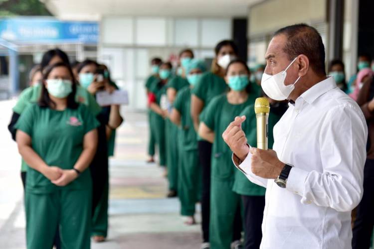 Gubernur Sumut Edy Rahmayadi Tambah  320 Kamar Rujukan Isolasi Covid-19