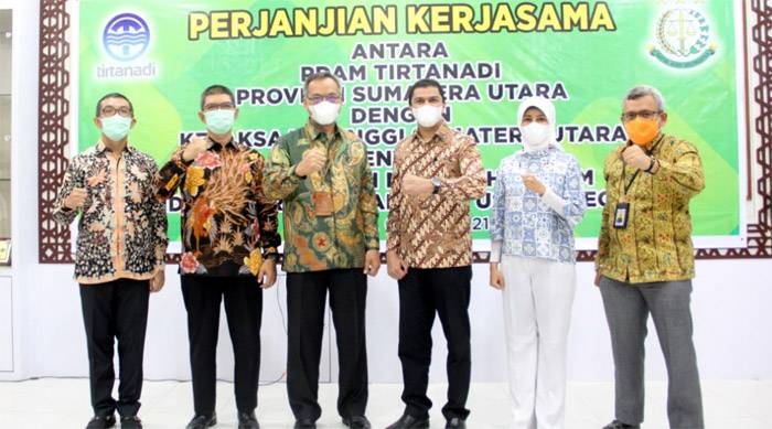Kejati Sumut Jalin Kerjasama Bidang Datun Dengan PDAM Tirtanadi