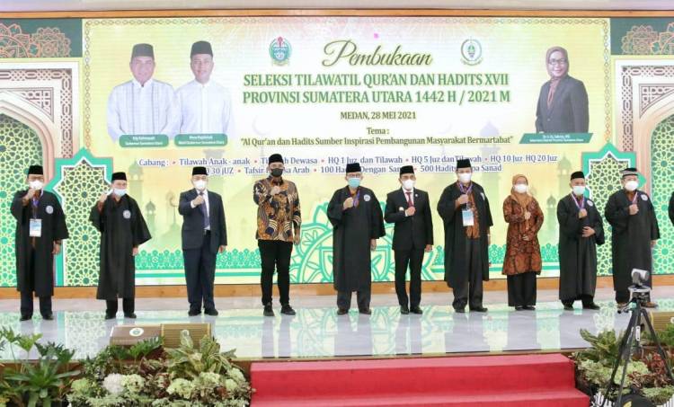 Hadiri Pembukaan STQH Ke XVII Tingkat Provinsi Sumut, Wali Kota Medan Optimis Kota Medan Kembali Menjadi Juara Umum