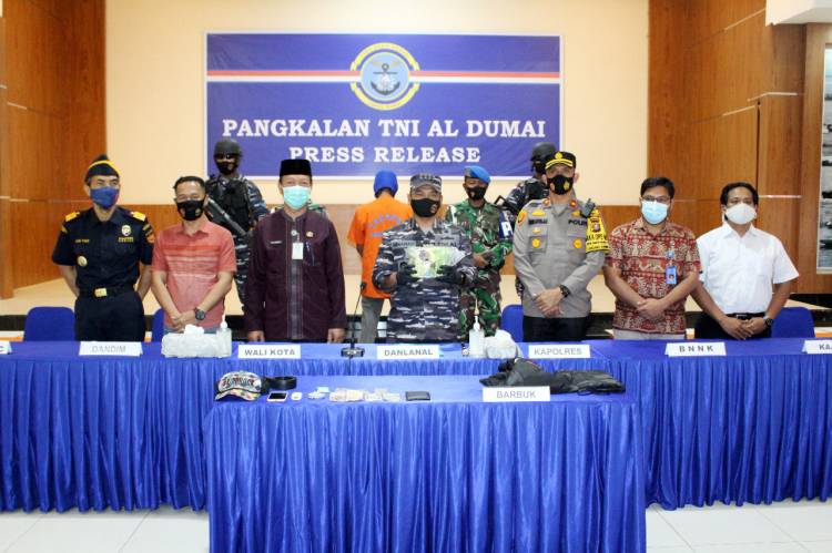 TNI AL Kembali Gagalkan Penyeludupan Narkoba Jalur Laur Dari Malaysia