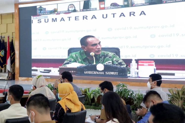 Antisipasi Peningkatan Kasus Kematian Covid-19, Gubernur Edy Rahmayadi Konsolidasikan Rumah Sakit se-Sumut