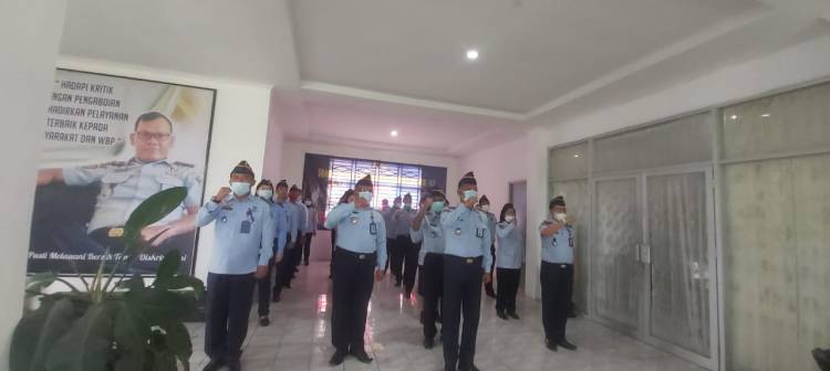 Lapas Narkotika Siantar Gelar Apel Sambut Lebaran 1442H