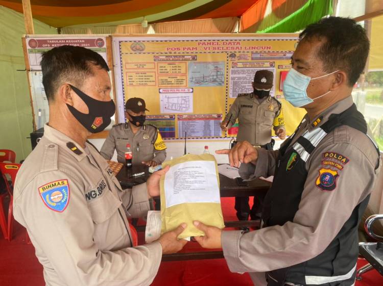 Biddokes Poldasu dan Kesdam Cek Swab Antigen Bagi Warga Melintas di Pos Pam Lincun