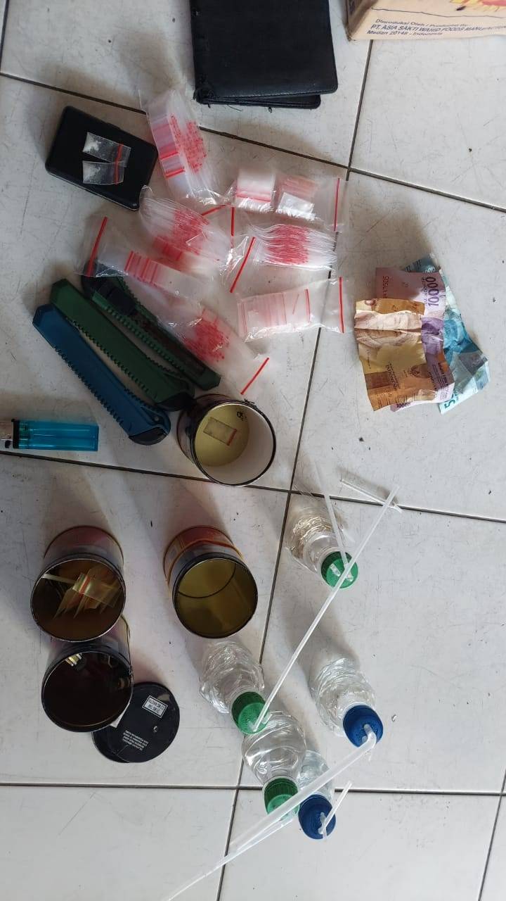 Ada Kampung Narkoba, Polsek Sunggal Gerebek , Ini  Disita
