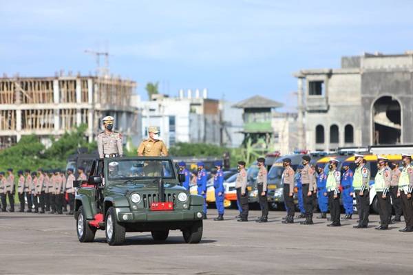 Pimpin Apel Gelar Pasukan Operasi Ketupat Toba 2021, Gubsu Bacakan Amanat Kapolri
