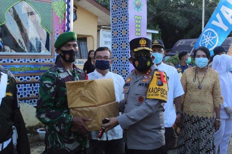 Kapolda Sumut Cek Pos Penyekatan di Torgamba, Pastikan Tugas Personil Berjalan Optimal