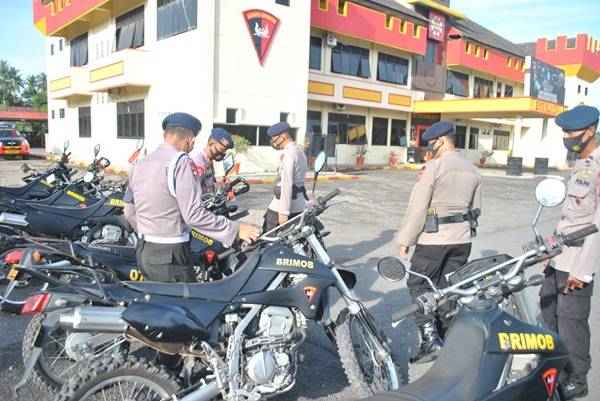 Batalyon A Pelopor Brimob Sumut Lakukan Pengecekan Kendaraan Dinas