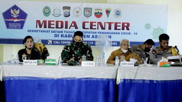 Bupati Asahan Pimpin Rakor Lintas Sektoral Terkait Pencegahan Dan Pengendalian Covid 19