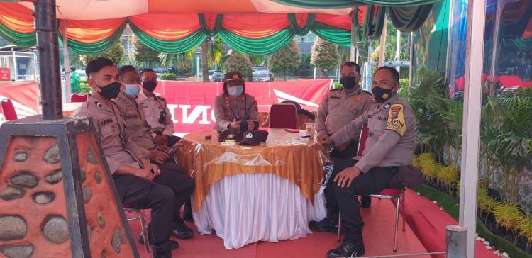 Waka Polsek Medan Baru Tinjau Kesiapan Personel di Pos Pam Ketupat Toba 2021