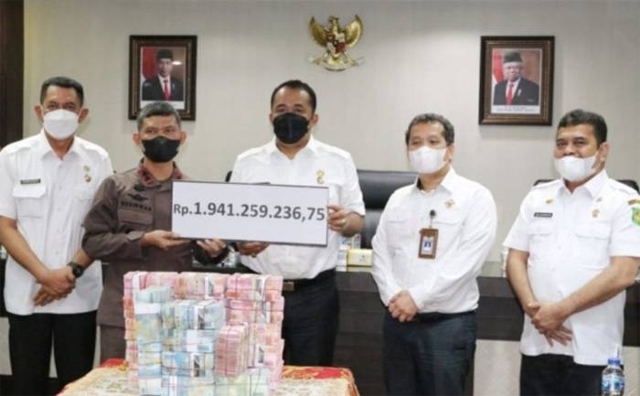 Wujud Kolaborasi, Kejari Belawan Serahkan Uang Rp 1,9 M Ke Pemko Medan