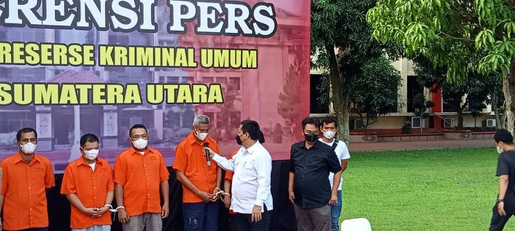 Polda Sumut Tetapkan 6 Tersangka Penambang Ilegal di Madina