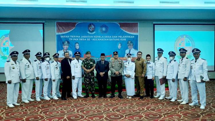 Sertijab Kepala Desa Kecamatan Batang Kuis di Hadiri Ketua PKK Deli Serdang