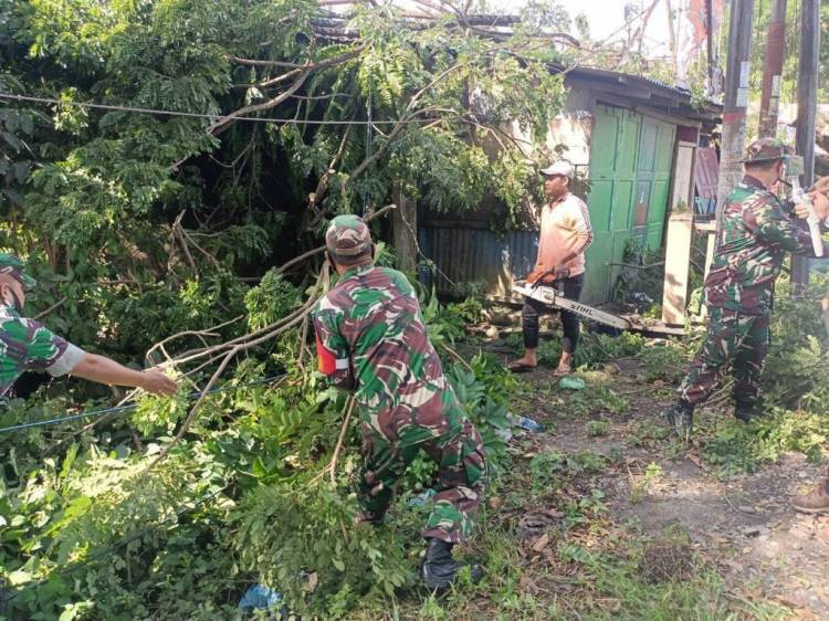 Aksi Sigap dan Tanggap Prajurit TNI AD di Medan Implementasikan Perintah Harian Kasad