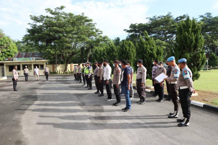 Polres Sergai Gelar Apel Kesiapan Pengamanan Gereja