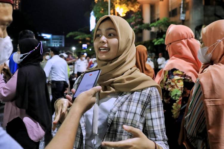 Malam Takbiran di Medan Semarak, Warga Antusias saksikan Pawai Kendaraan Hias